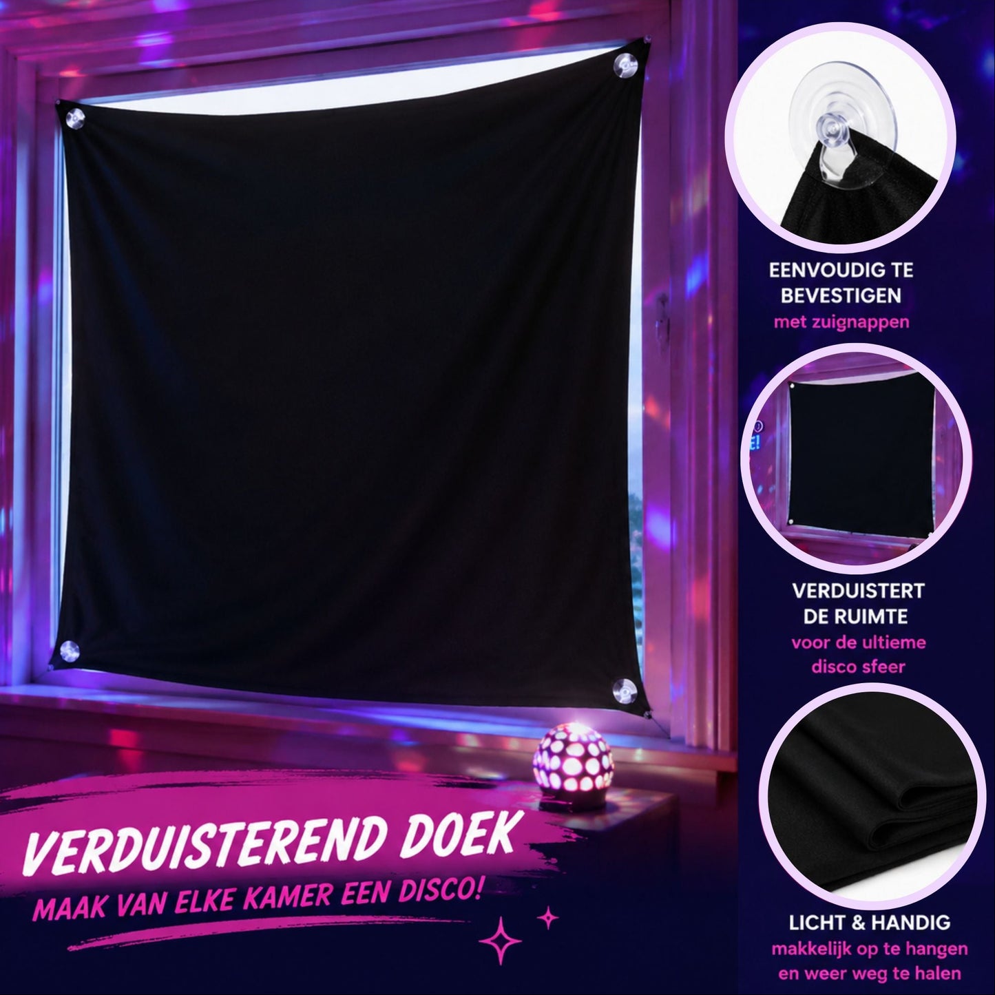Disco Vibe Upgrade | Verduisterend doek